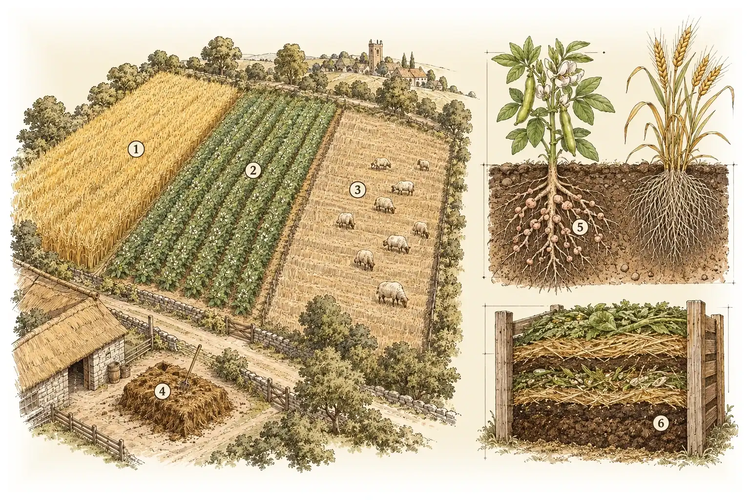 Rotation des cultures · Garder la terre fertile d'année en année