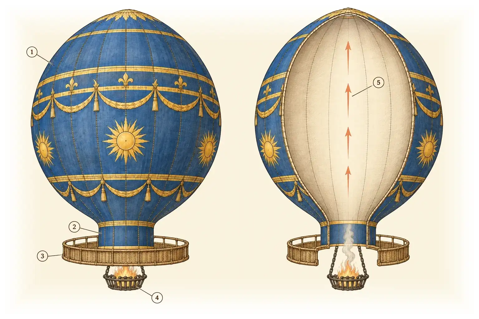 Heißluftballon · Auf warmer Luft steigen