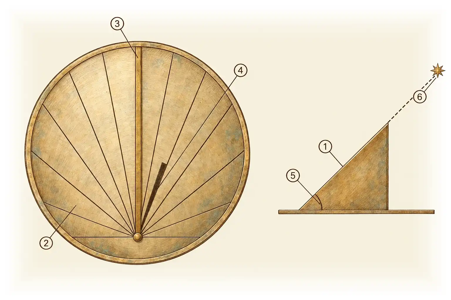 Relógio de sol · Ler as horas numa sombra